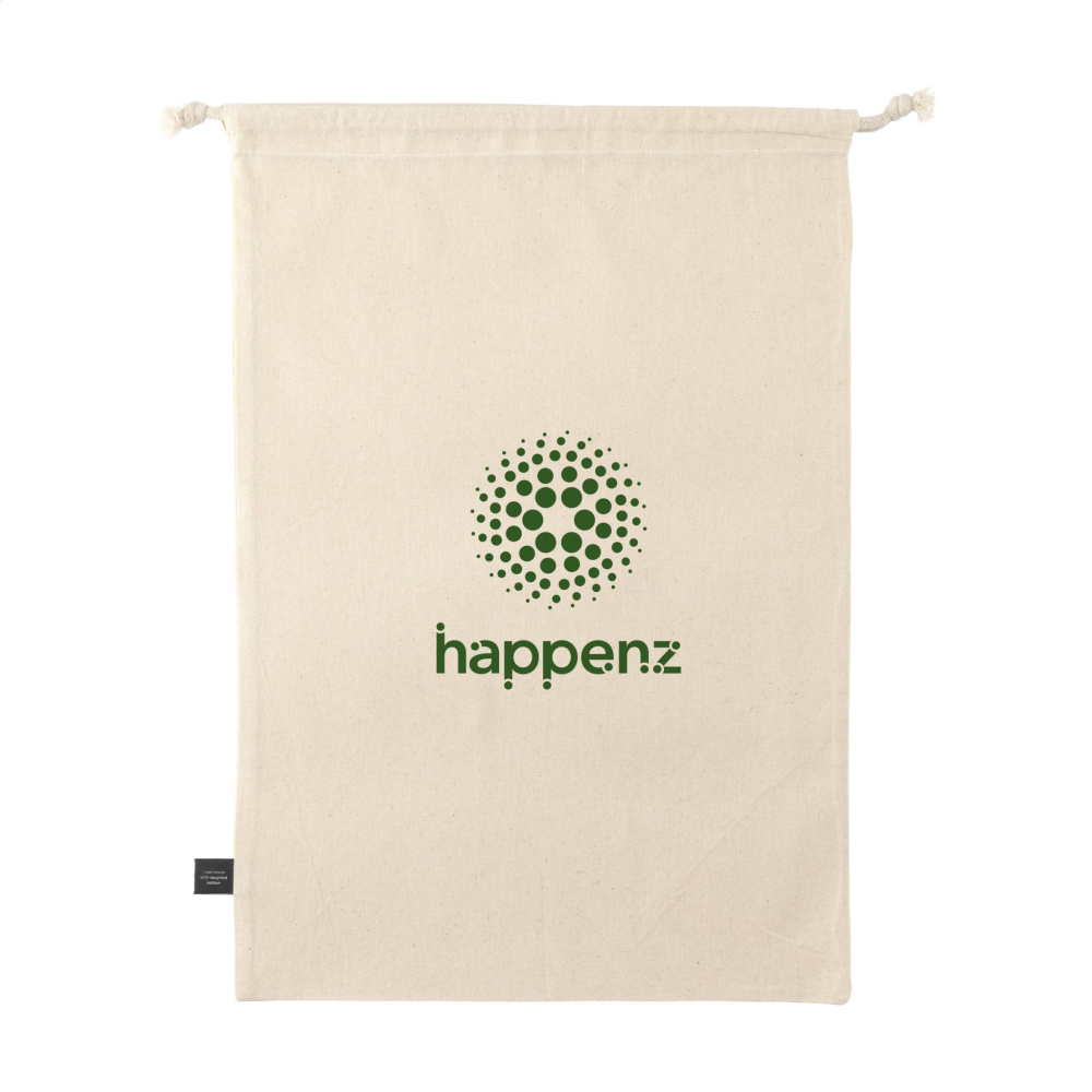 Logotrade promotional giveaway picture of: Gift Pouch Natural GRS Recycled Cotton (150 g/m²) L