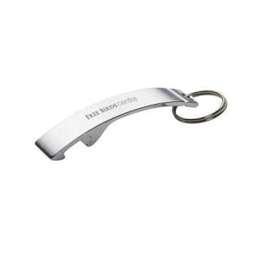 Logo trade promotional giveaways image of: Alu Opener keyring
