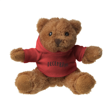 Logo trade promotional giveaway photo of: HoodedBear bear cuddle toy