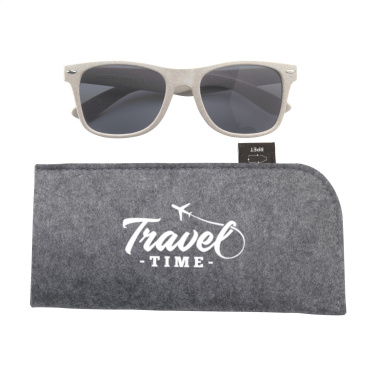 Logo trade promotional giveaways image of: Feltro GRS RPET Pouch for glasses