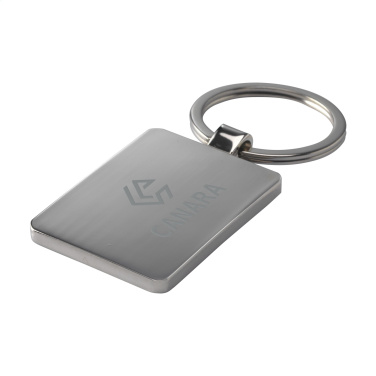 Logo trade promotional giveaways picture of: Bamboo Key Rectangle keyring