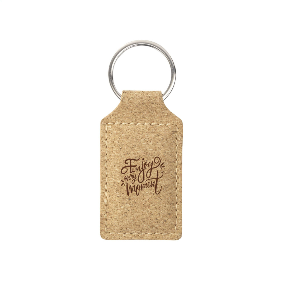 Logo trade business gifts image of: Cork Key Ring