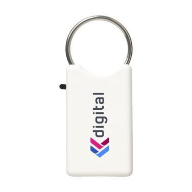 Logo trade promotional giveaways picture of: Safe GRS Recycled Key Ring