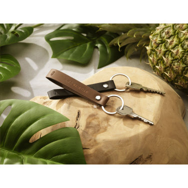 Logo trade promotional merchandise photo of: Vegan Pineapple Leather Keyring