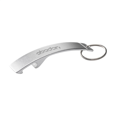 Logo trade advertising products image of: Alu Opener GRS Recycled keyring
