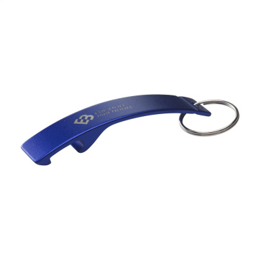 Logotrade promotional items photo of: Alu Opener GRS Recycled keyring