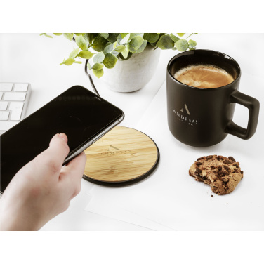Logotrade business gift image of: Bamboo 10W Wireless Charger wireless fast charger