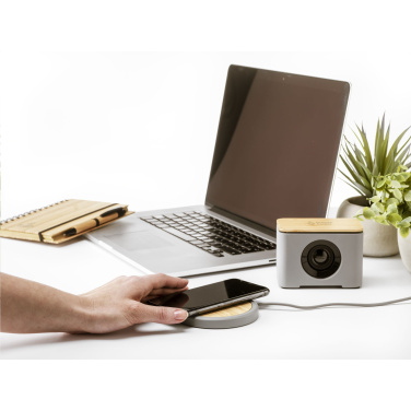 Logo trade corporate gifts picture of: Lidos Stone ECO 10W Wireless Charger
