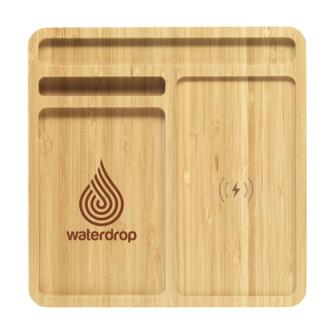 Logo trade promotional item photo of: Bamboo Organizer charger