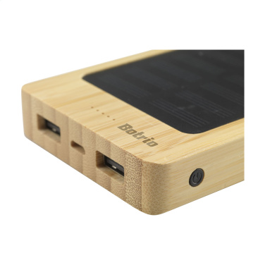Logo trade promotional gift photo of: Solar Powerbank 8000+ Wireless Charger