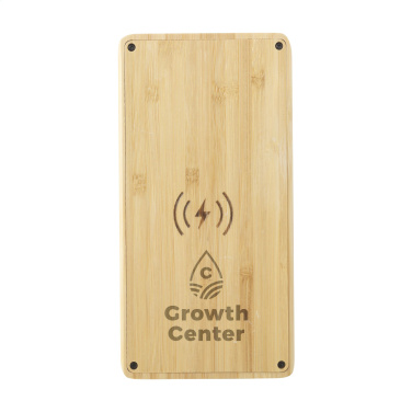 Logo trade promotional merchandise picture of: Solar Powerbank 8000+ Wireless Charger