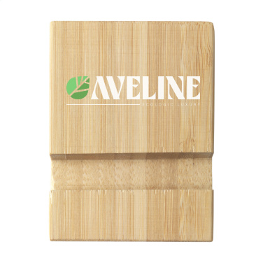 Logo trade corporate gifts picture of: Supporto Bamboo phone stand