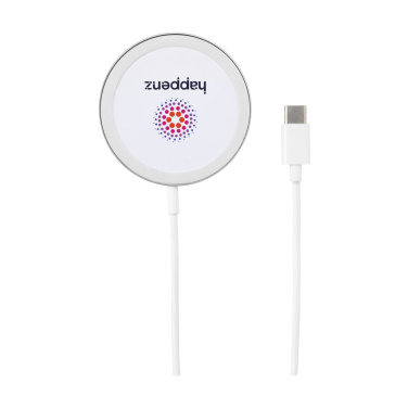 Logo trade promotional merchandise photo of: Force MagSafe 10W Recycled Wireless Charger