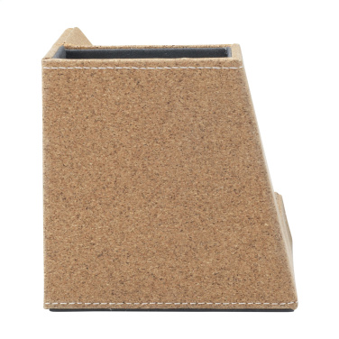 Logo trade corporate gifts image of: Ecork Pen Holder Wireless Charger