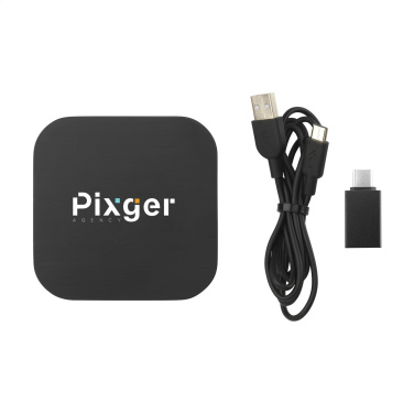Logo trade corporate gifts image of: Bamboo Wireless Charger 15W