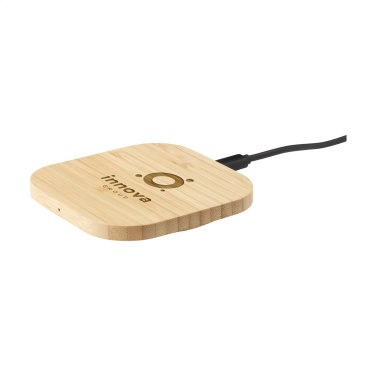 Logotrade promotional items photo of: Bamboo Wireless Charger 15W