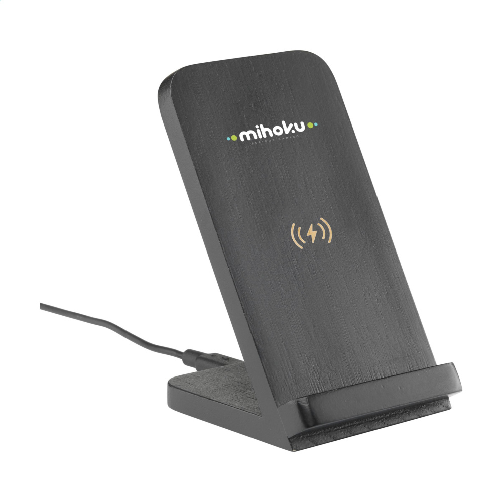 Logo trade promotional merchandise image of: Baloo Wireless Charger Stand 15W