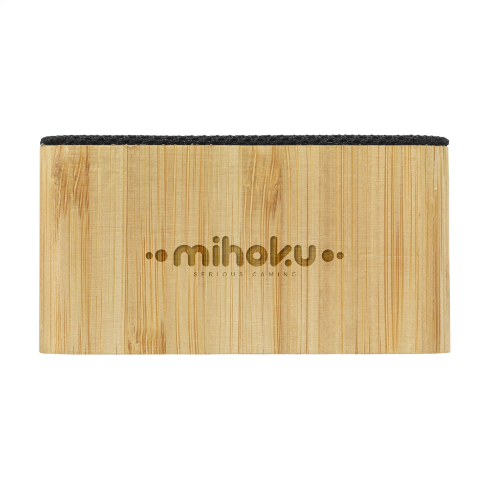 Logo trade promotional items image of: Sonido 5W Bamboo wireless speaker