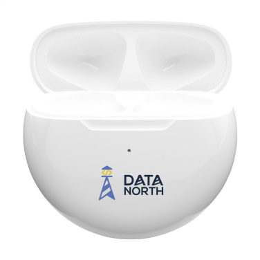 Logo trade advertising products image of: Calypso RCS Recycled Wireless Earbuds