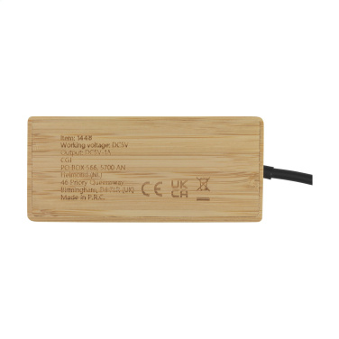 Logotrade promotional giveaway image of: Fyra Bamboo Hub