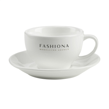 Logo trade corporate gifts image of: Sienna 210 ml cup and saucer