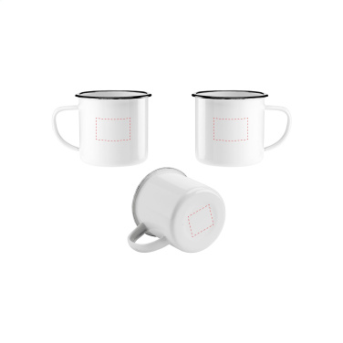 Logo trade advertising products image of: Retro Enamel Mug 350 ml