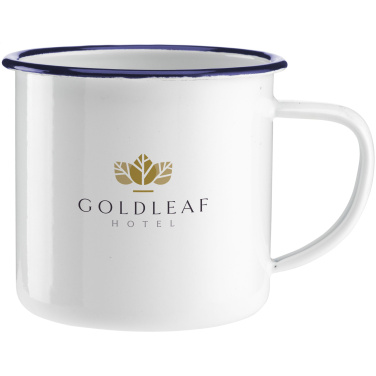 Logo trade corporate gift photo of: Retro Enamel Mug 350 ml