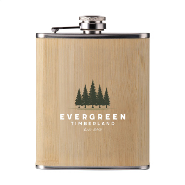 Logotrade promotional giveaway picture of: Hipflask Bamboo 200 ml drinking bottle