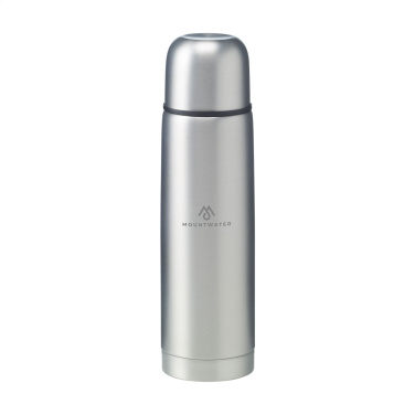 Logo trade promotional giveaways picture of: Frosted Bottle RCS Recycled Steel 500 ml thermo bottle