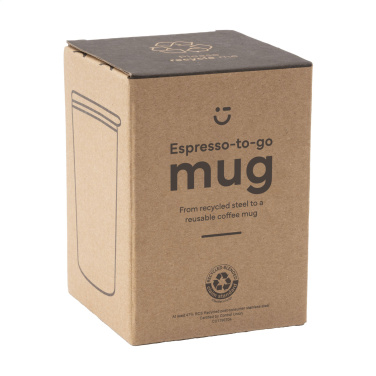 Logo trade promotional item photo of: Espresso-to-Go Mug RCS Recycled Steel 170 ml