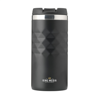 Logotrade corporate gift image of: Geometric Mug RCS Recycled Steel 280 ml thermo cup