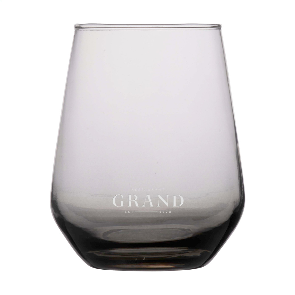 Logo trade promotional giveaways image of: Smokey Water Glass 450 ml
