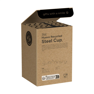 Logo trade business gifts image of: Huevo RCS Recycled Steel Cup 350 ml thermo cup