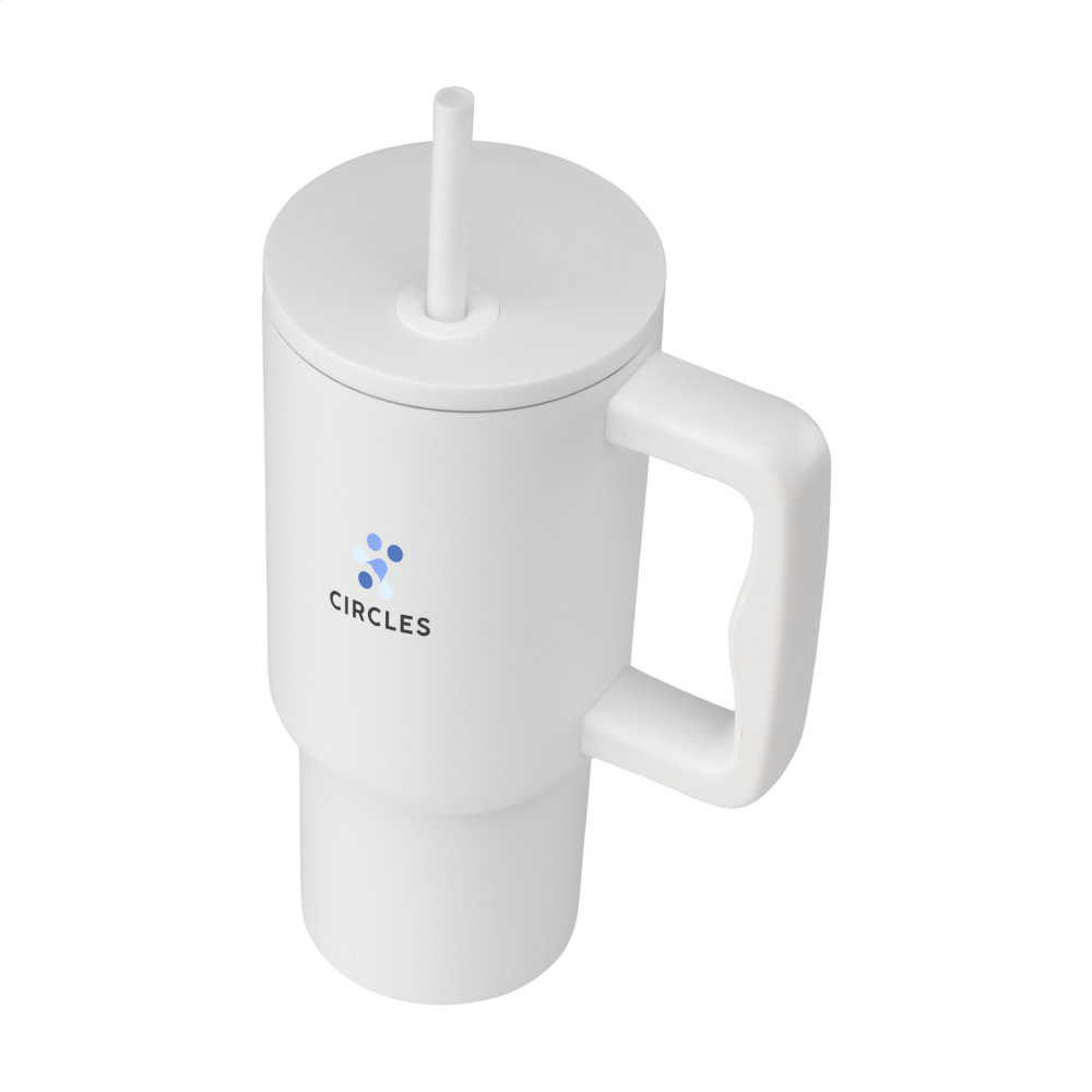 Logotrade promotional product picture of: Rhino RCS Recycled Steel Cup 900 ml