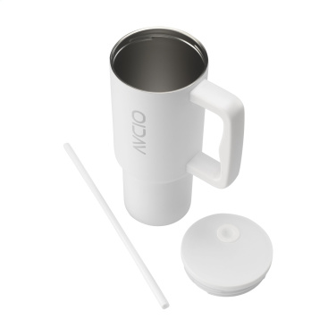 Logo trade promotional giveaway photo of: Rhino RCS Recycled Steel Cup 900 ml
