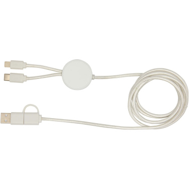 Logo trade corporate gifts picture of: Citala 5-in-1 recycled plastic 150 cm data sync and 27W fast charge cable