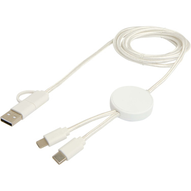 Logo trade business gift photo of: Citala 5-in-1 recycled plastic 150 cm data sync and 27W fast charge cable