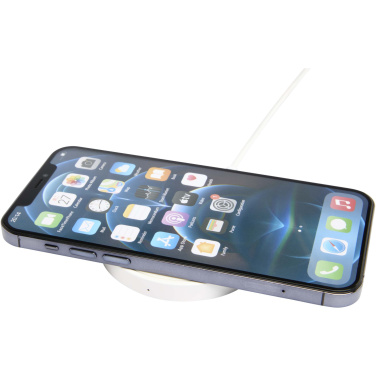 Logo trade promotional merchandise photo of: Freal 15W recycled plastic wireless charging pad