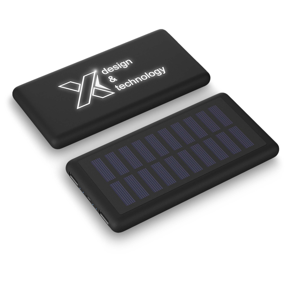 Logotrade promotional giveaway picture of: SCX.design P30 8000 mAh light-up solar power bank