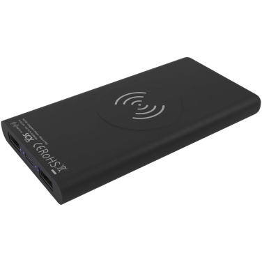 Logotrade promotional products photo of: SCX.design P40 10.000 mAh light-up wireless rubber power bank