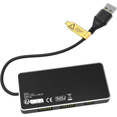 Logo trade promotional products image of: SCX.design H20 8-in-1 USB hub with dual input and 6-ports