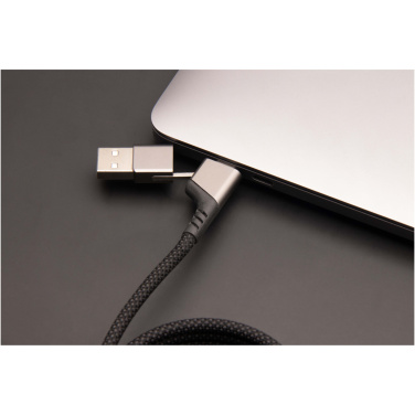 Logo trade promotional merchandise image of: SCX.design C52 100W 4-in-1 rPET magnetic ultra fast charging cable 