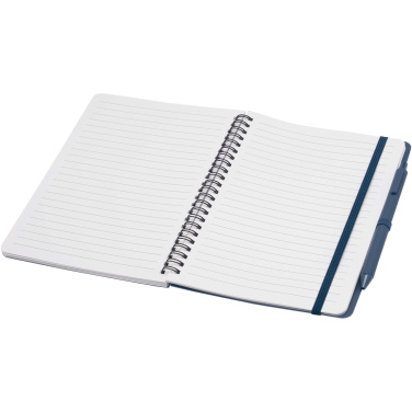 Logotrade business gifts photo of: Thalaasa A5 ocean-bound hard cover notebook with ballpoint pen (black ink)