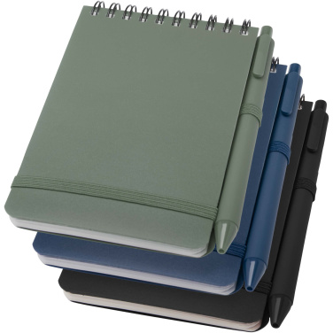 Logotrade promotional items photo of: Thalaasa A6 hard cover ocean-bound notebook with ballpoint pen (black ink)