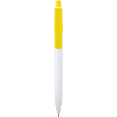Logo trade promotional giveaway photo of: Unica recycled plastic ballpoint pen (blue ink)