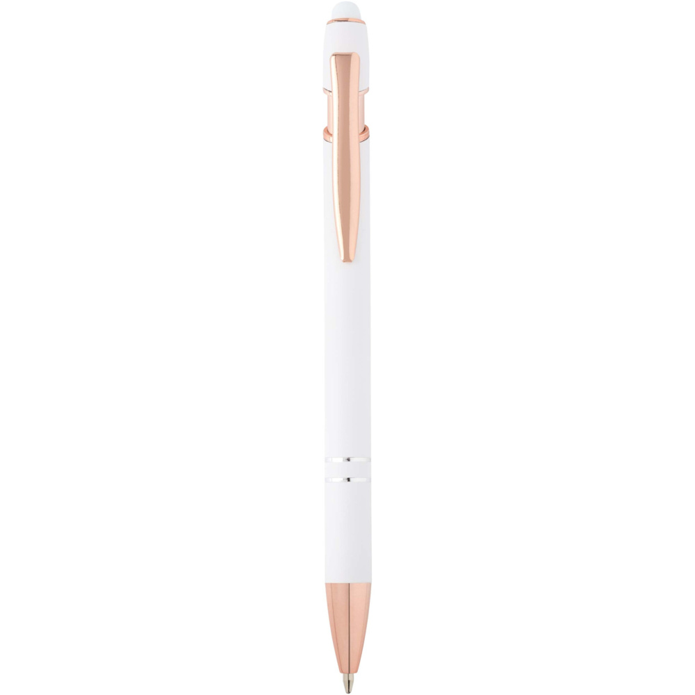 Logotrade promotional item picture of: Nanna ballpoint pen with rose gold finish (blue ink)