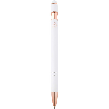 Logo trade promotional gift photo of: Nanna ballpoint pen with rose gold finish (blue ink)