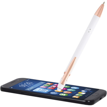 Logo trade promotional item photo of: Nanna ballpoint pen with rose gold finish (blue ink)