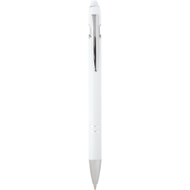 Logo trade business gift photo of: Kish ballpoint pen with silver finish (blue ink)