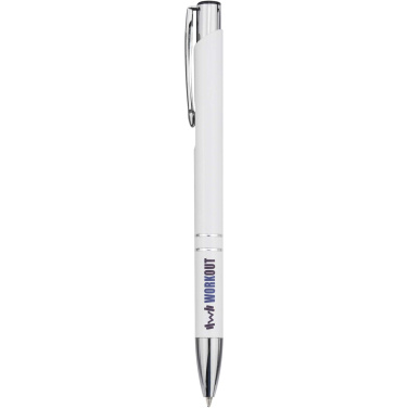 Logo trade promotional gifts picture of: Moneta recycled aluminium ballpoint pen (blue ink)